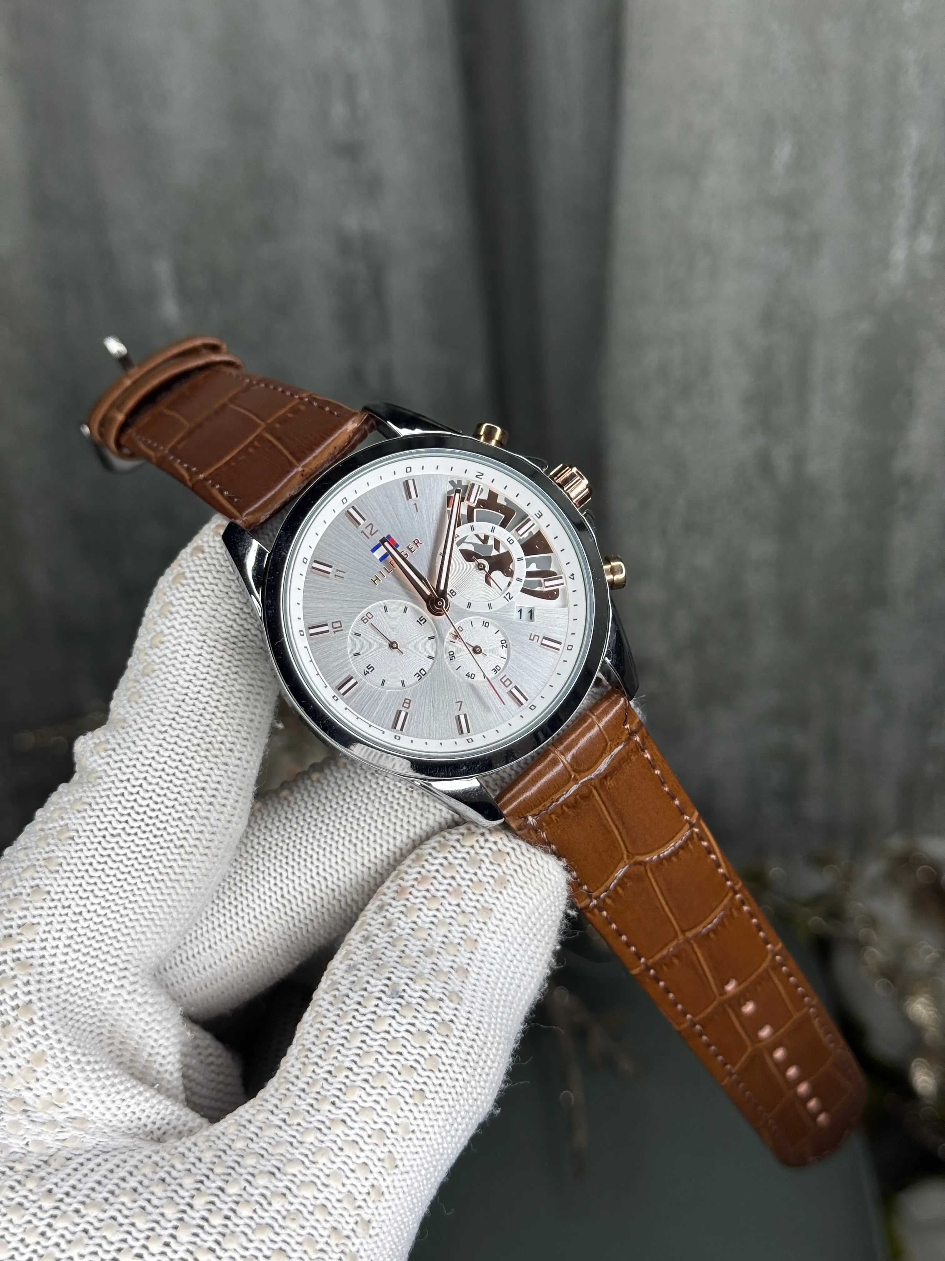 Tommy Hilfige t Brown White Premium Chronograph Watch