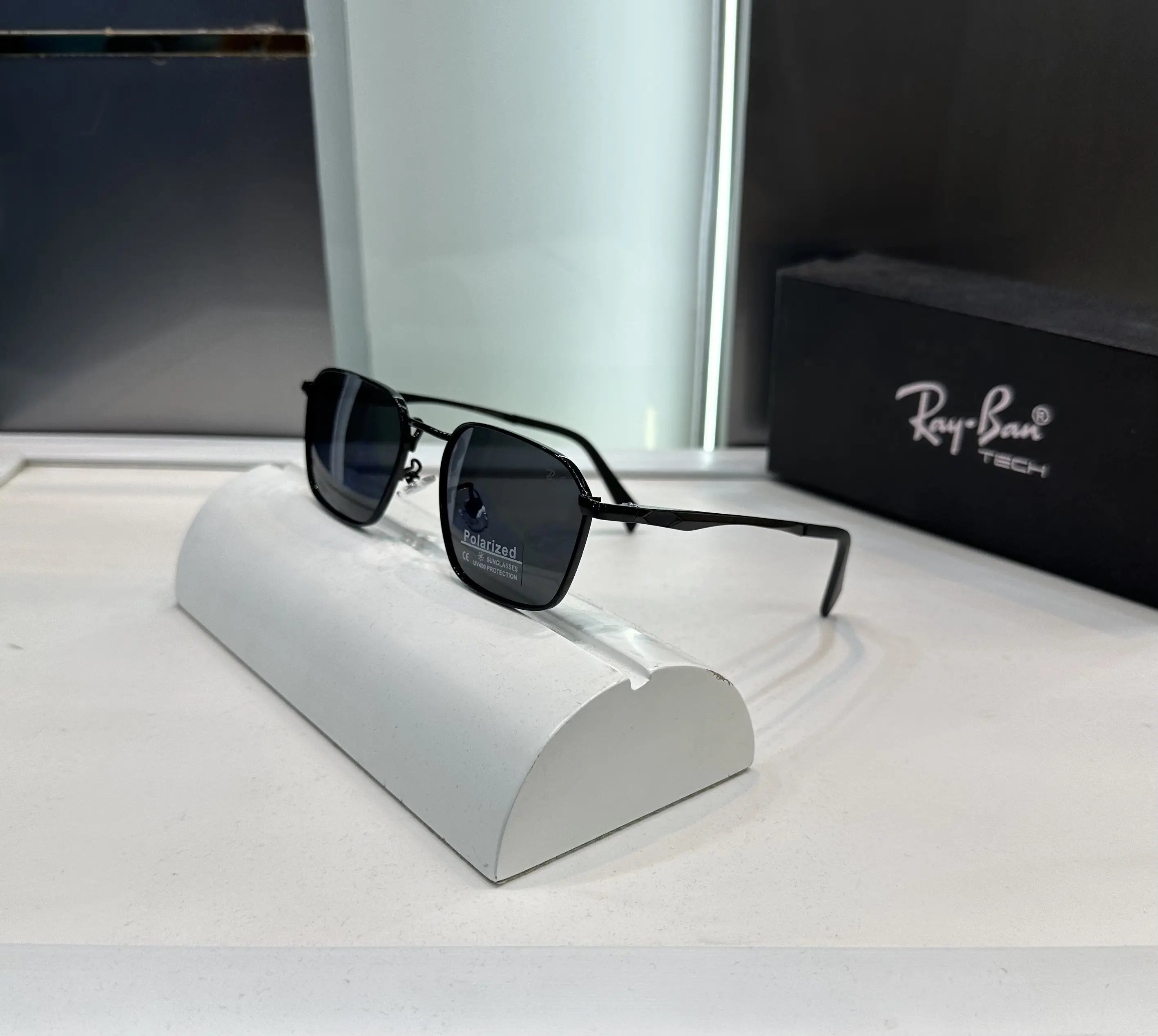 RayBan All Black Premium Shades 3135 Main image