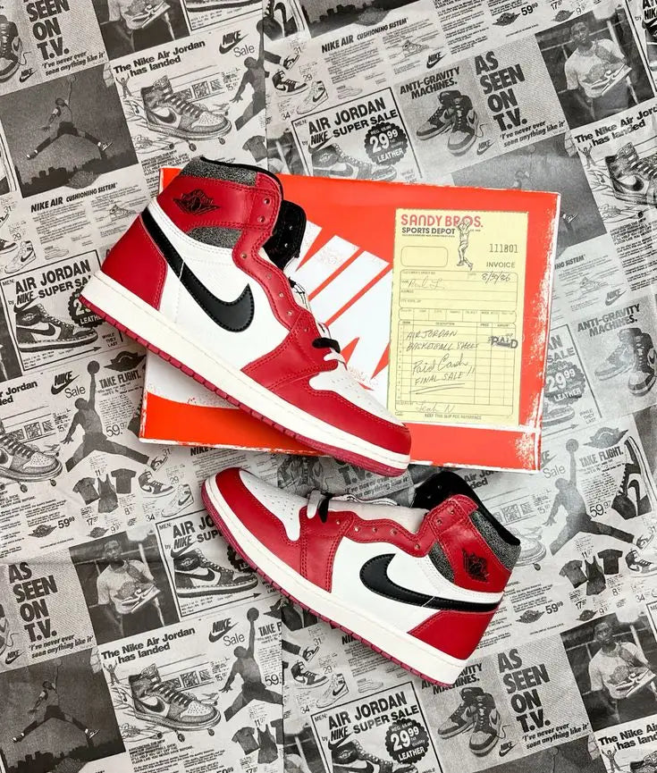 NIKE AIR JORDAN RETRO 1 LOST & FOUND WITH ALL ACCESSORIES 😍