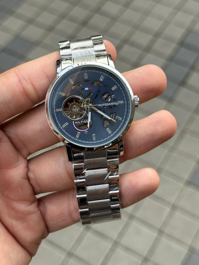 Tommy Hilfige r Automatic Silver Blue Main image