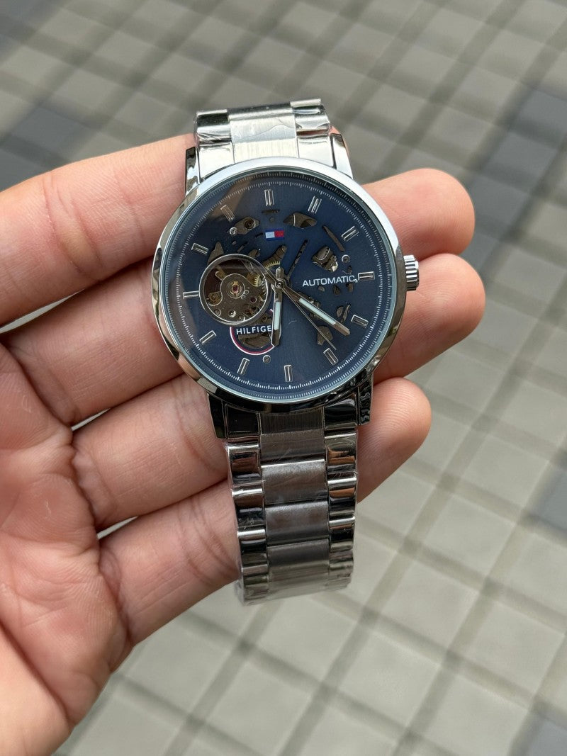 Tommy Hilfige r Automatic Silver Blue Secondary image