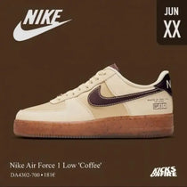 Nik_e Airforce 1 Low Coffee Suede Quality