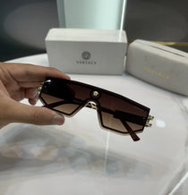 Versac e Gold Brown Metal Premium Shades 9995
