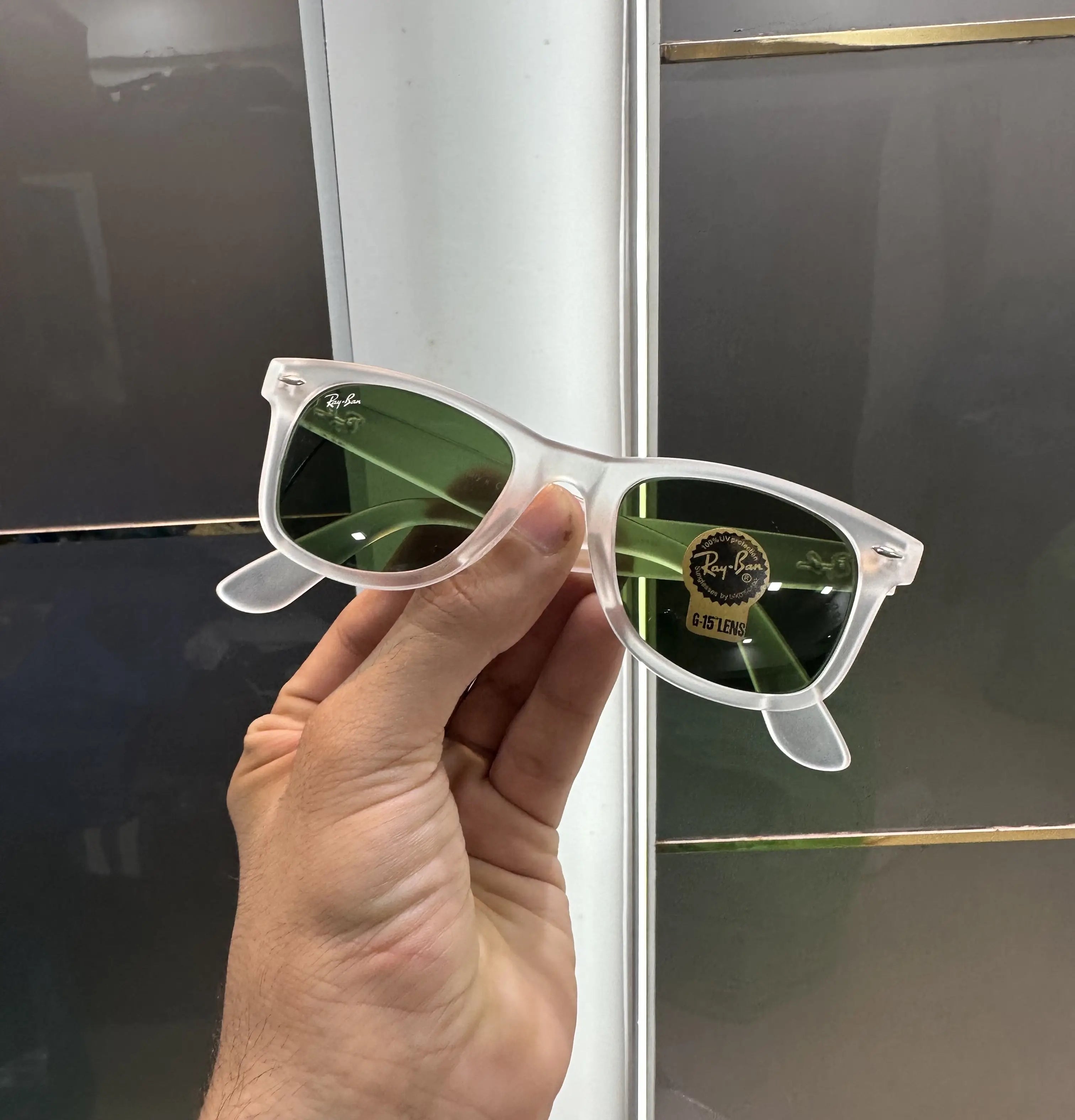 RayBan Ice Green Premium Shades 2140 Secondary image