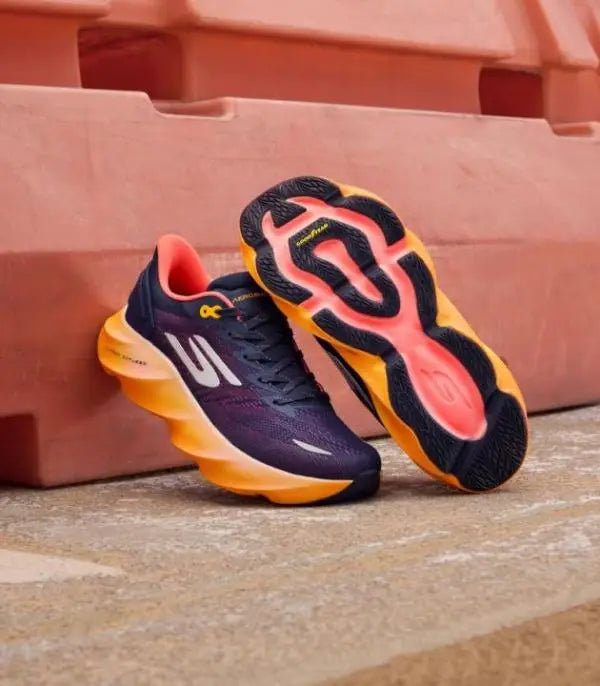 SKECHERS AERO BURST BLUE ORRANGE