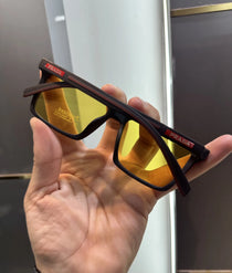 Prada Matt Black Yellow Premium Shades 2028