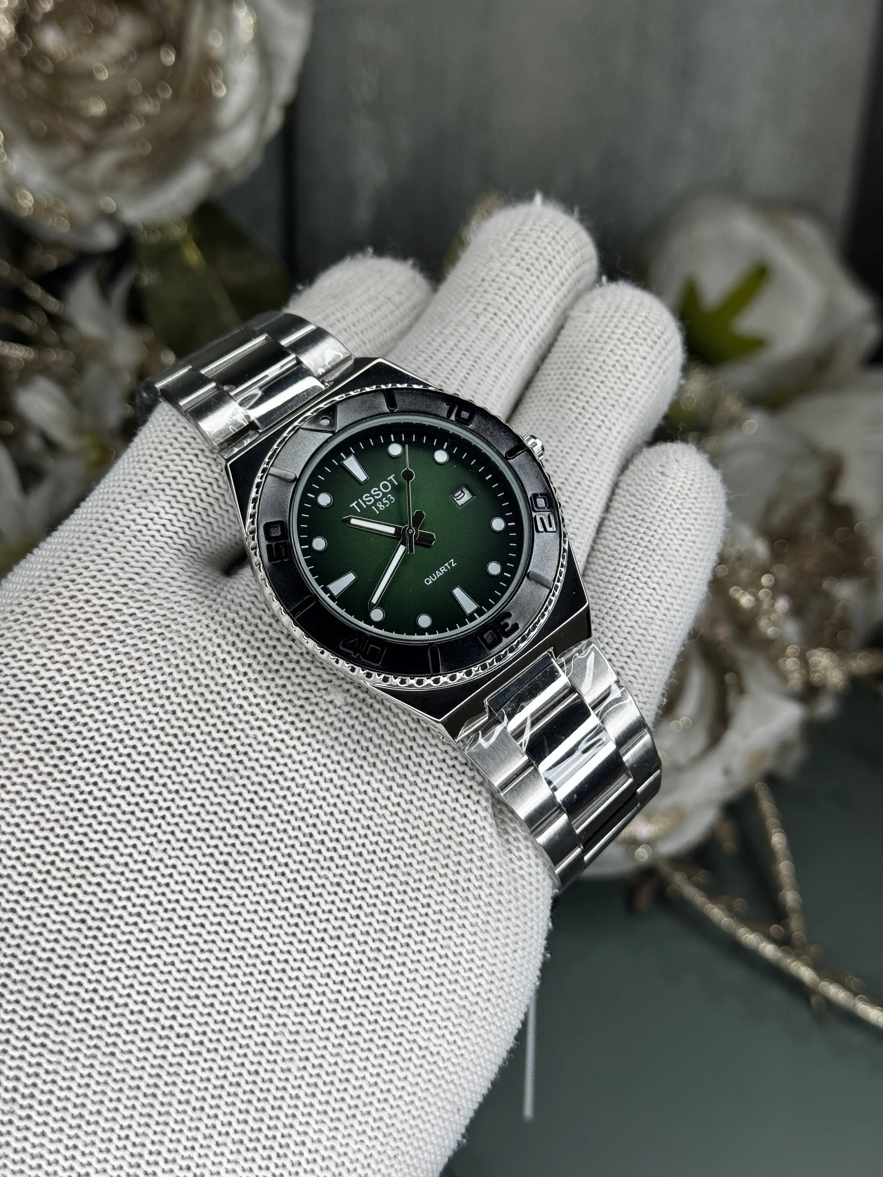 Tisso t Silver Green Seastar Premium Watch Secondary image