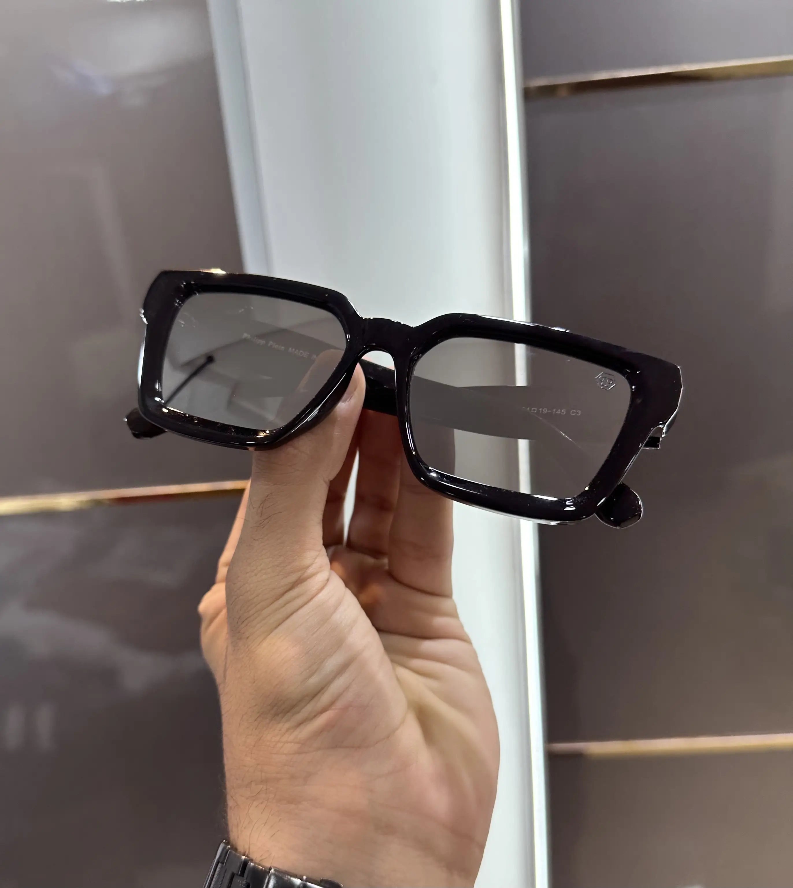 Philipp Plein Black Mirror Glass Premium Shades 146