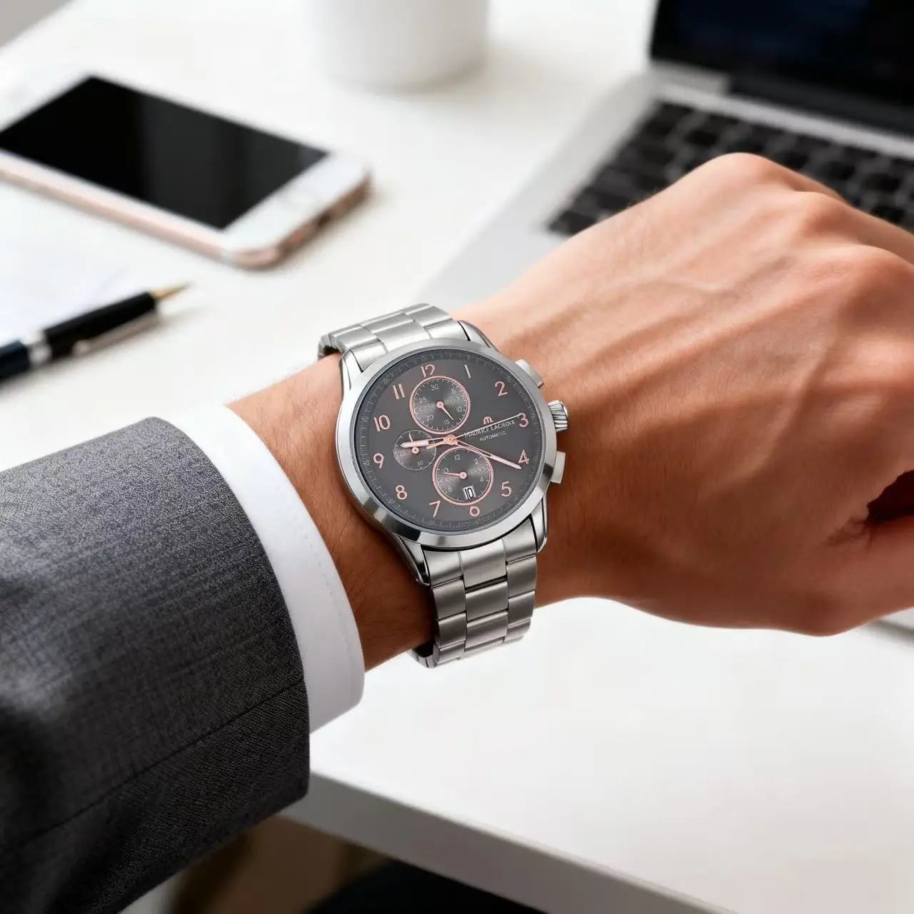 Maurice Lacroix Pontos Silver Grey Premium Watch Main image