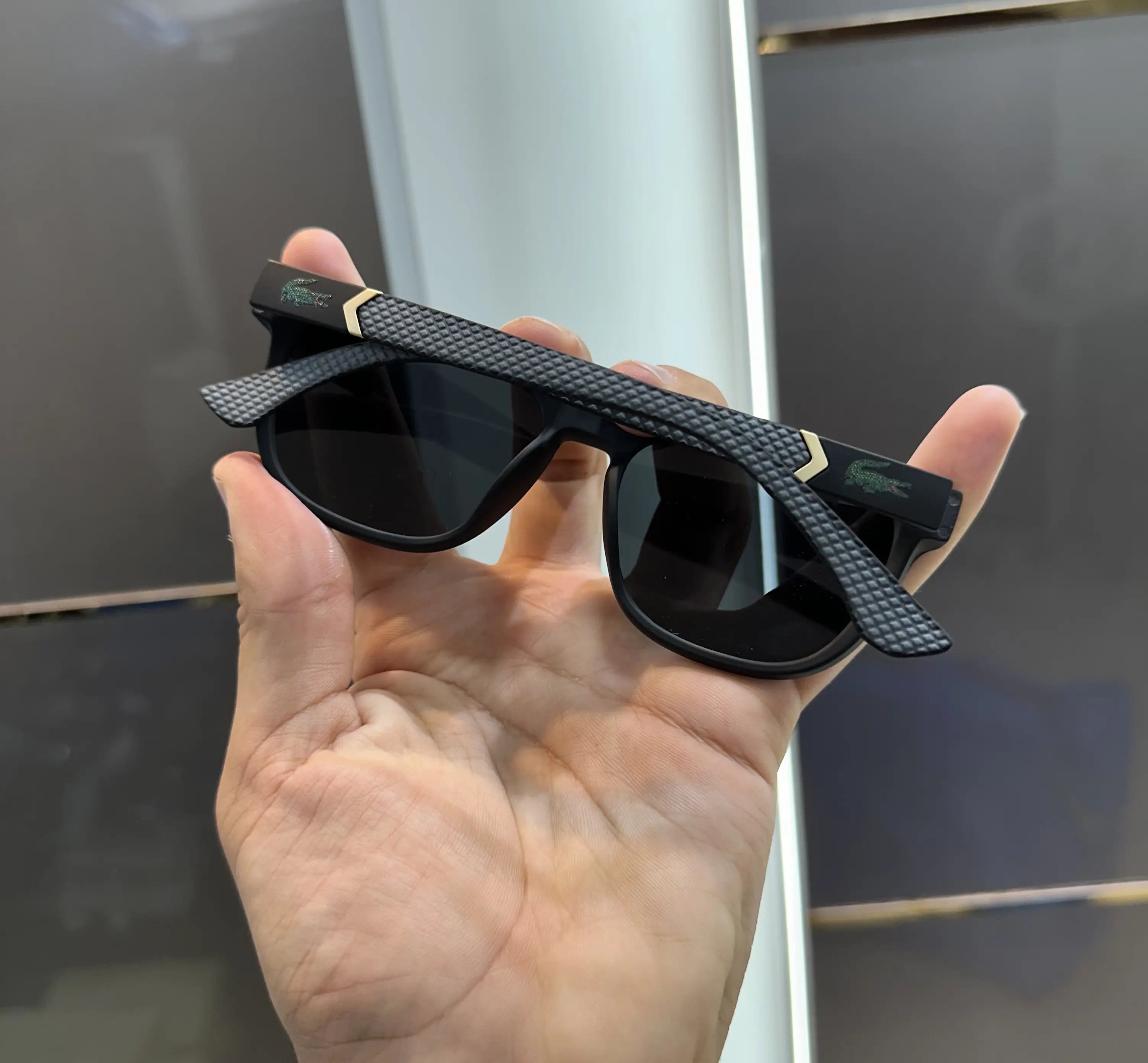 Lacost e All Black Textured Stick Premium Shades 0366 Secondary image