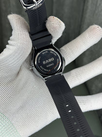 Rad o Silver Black Premium Quartz Watch