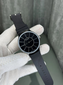 Rad o Silver Black Premium Quartz Watch
