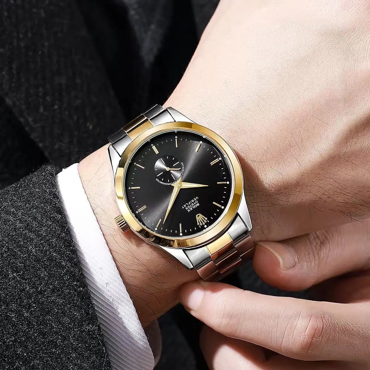 Role x Veriflat Dual Tone Black Premium Watch Main image