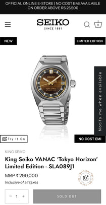 King Seik o Japan Tokyo Horizon Automatic Premium Watch