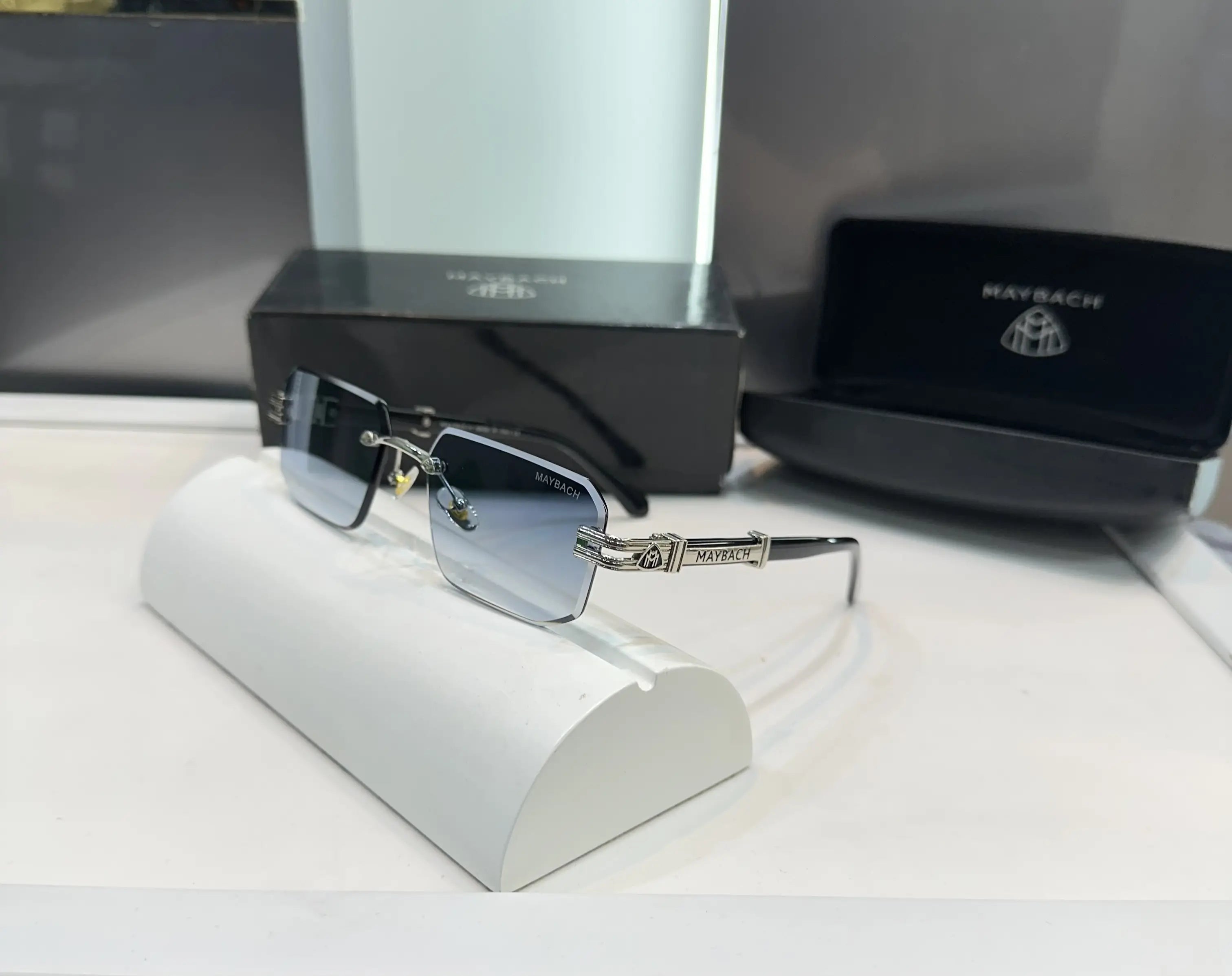 Maybach Silver Blue Aujla Premium Shades 011