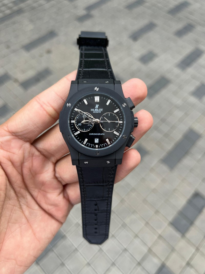 Hublo t Big Bang Full Black Leather Secondary image