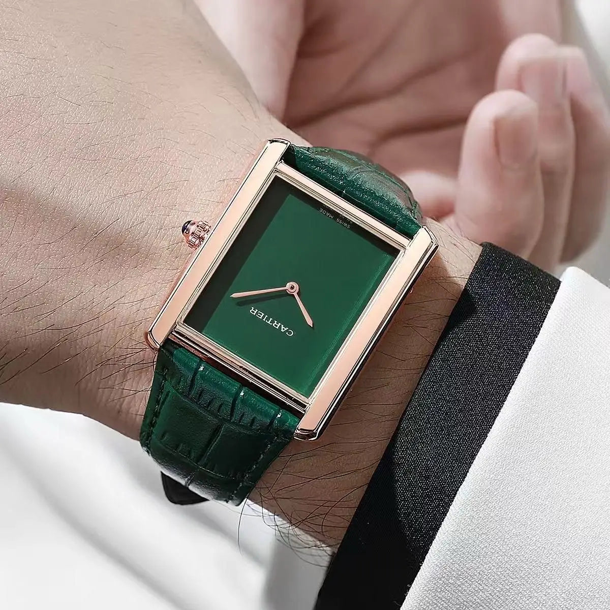 Cartie r Tank Louis Copper Green Slim Premium Watch Secondary image