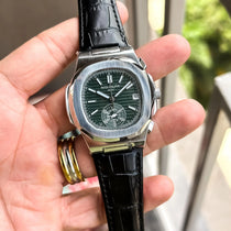 PATEK_CRONO_SILVER_GREEN