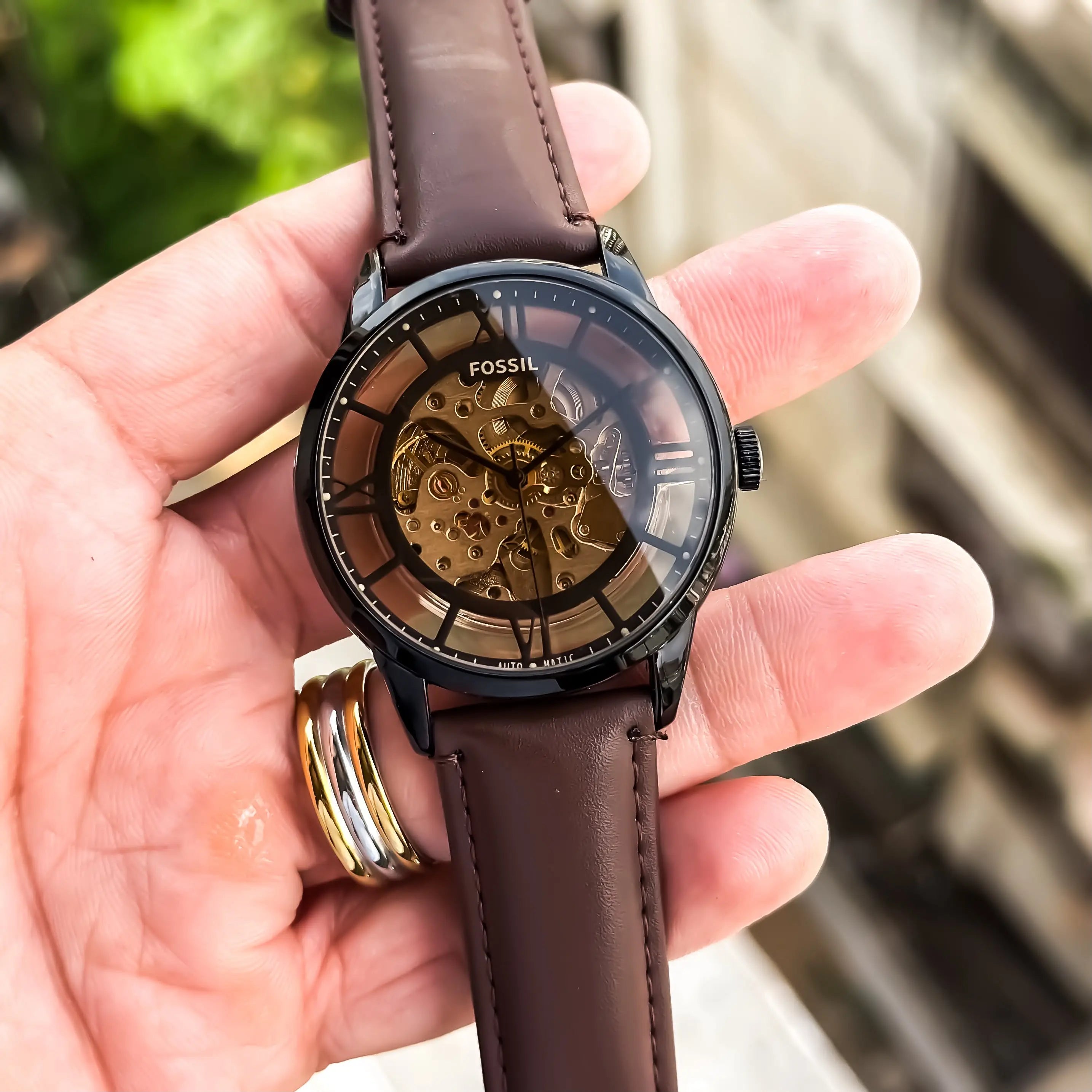 FOSSIL_AUTO_LEATHER_BROWN Main image