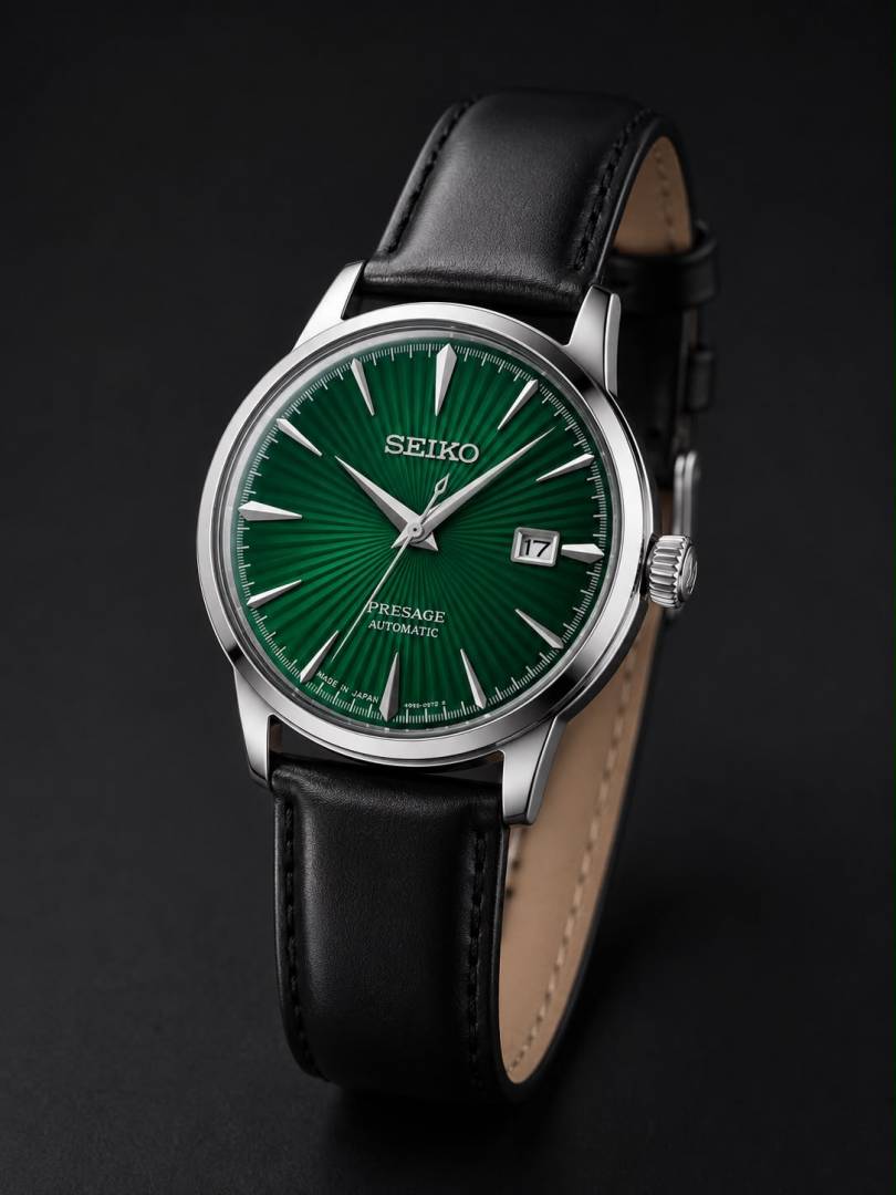 SEIK O PRESAGE LEATHER QUARTZ 933