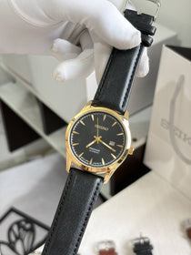 SEIK O PRESAGE LEATHER QUARTZ 933